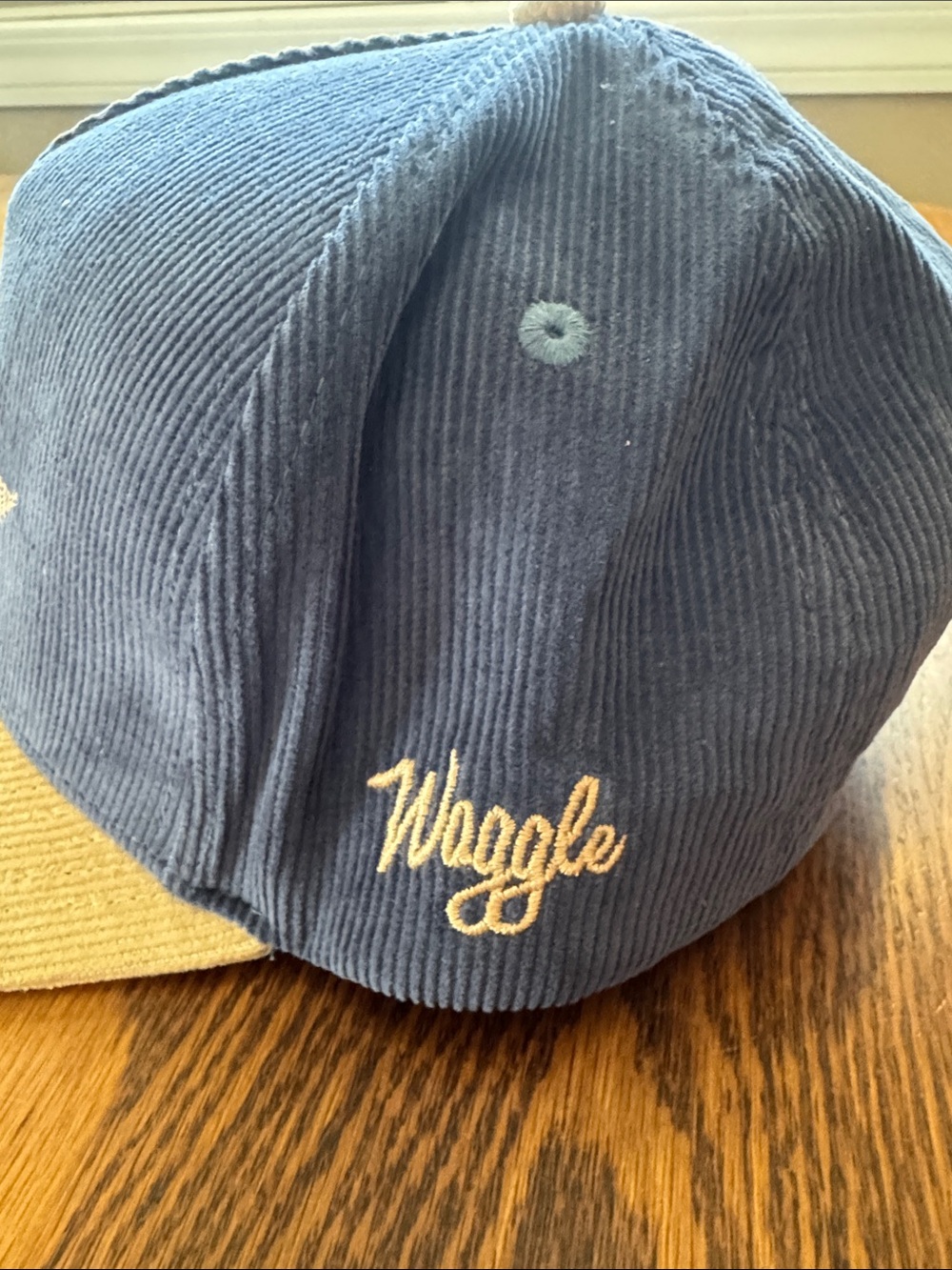 Waggle Corduroy Mustache Snap Back Hat - Picture 2 of 5
